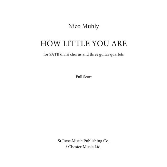 Muhly, Nico - How Little You Are