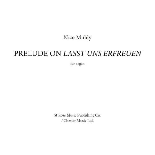 Muhly, Nico - Prelude On...