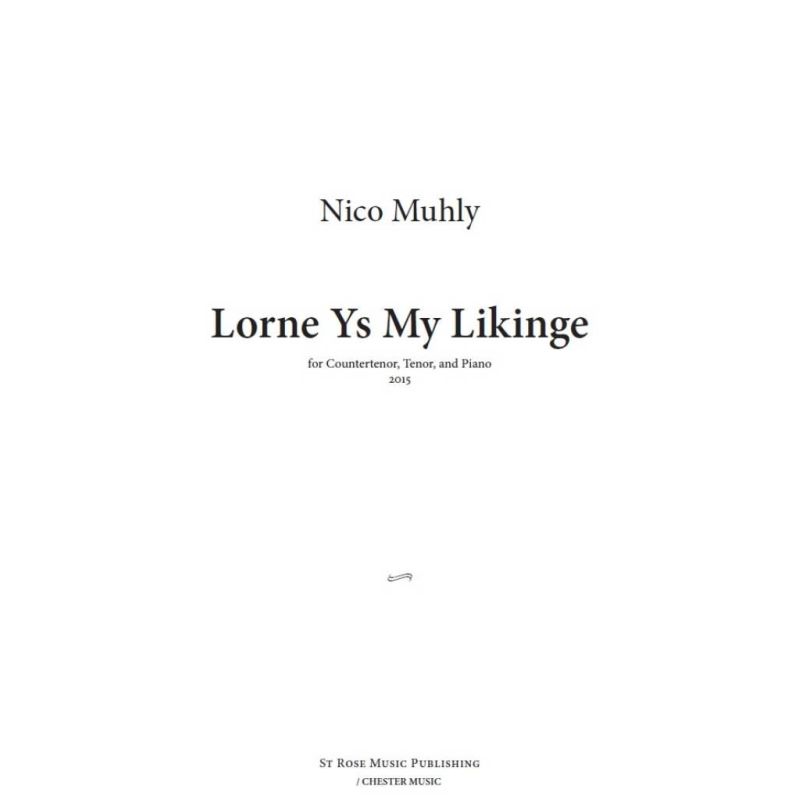 Muhly, Nico - Lorne Ys My Likinge