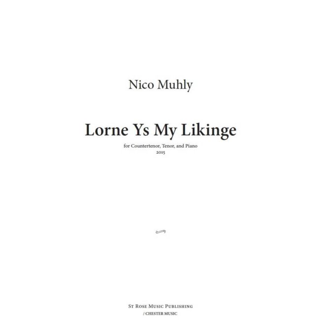 Muhly, Nico - Lorne Ys My Likinge