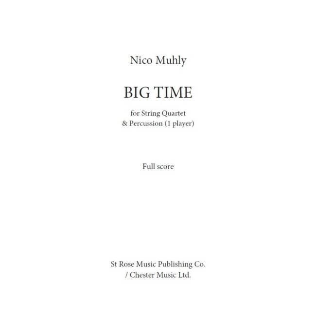 Muhly, Nico - Big Time