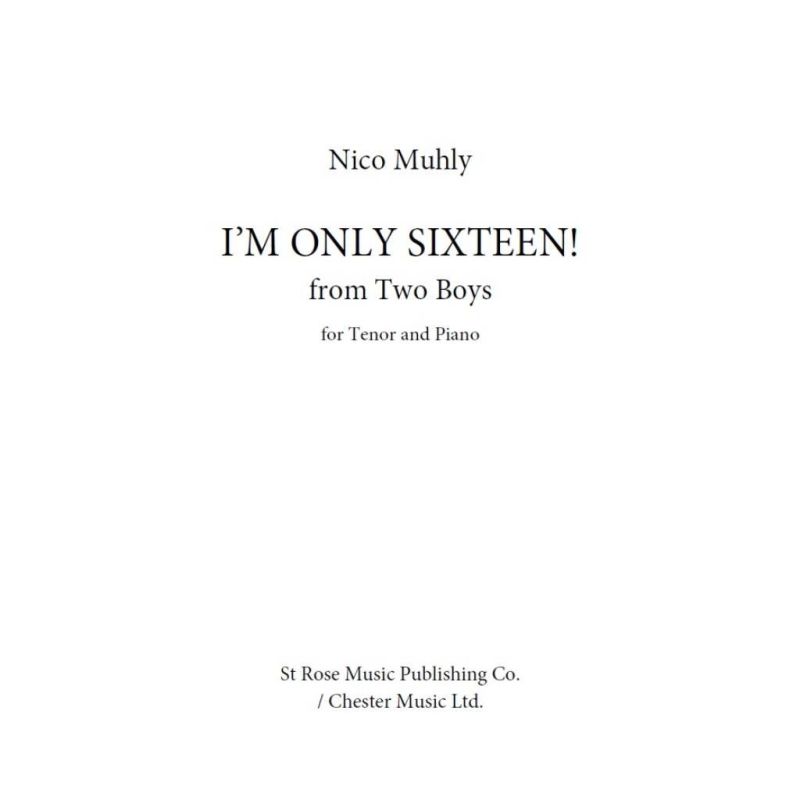 Muhly, Nico - I'm Only Sixteen!