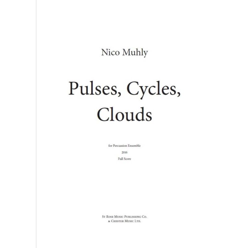 Muhly, Nico - Pulses, Cycles, Clouds