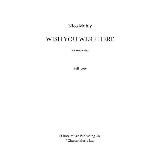 Muhly, Nico - Wish You Were Here