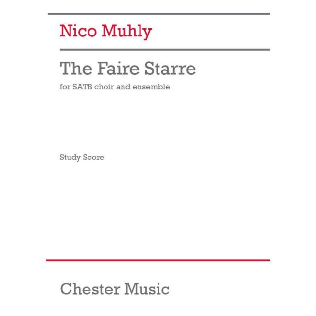 Muhly, Nico - The Faire Starre (Study Score)