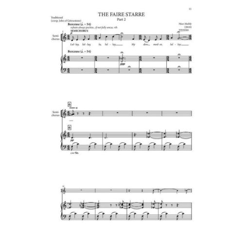 Muhly, Nico - The Faire Starre (Vocal Score)