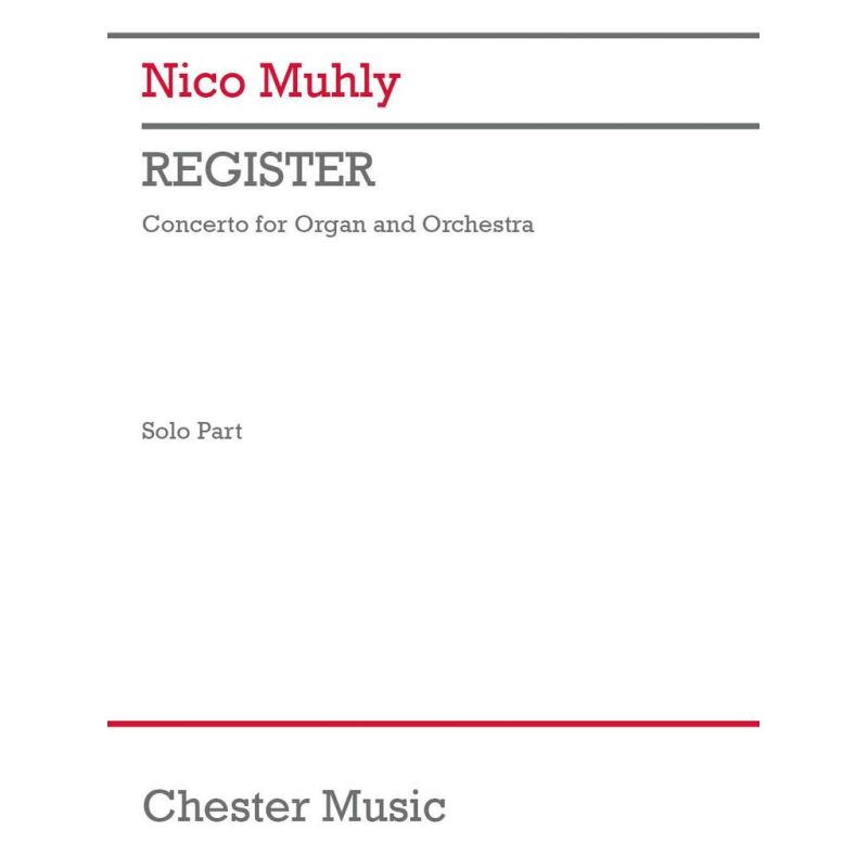 Muhly, Nico - Register (Solo Part)