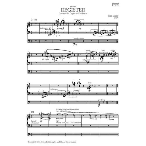 Muhly, Nico - Register (Solo Part)