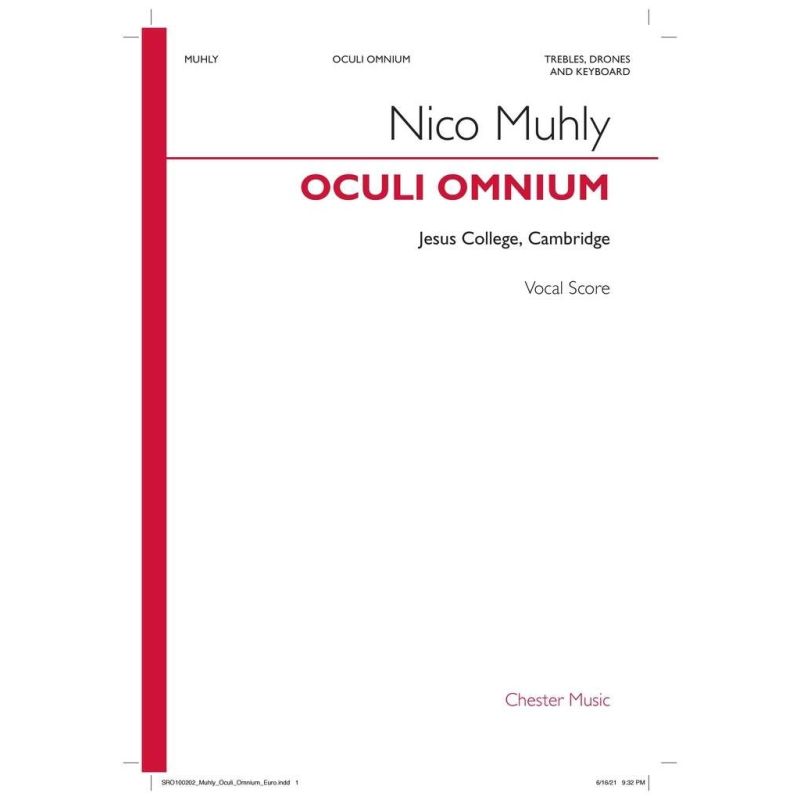Muhly, Nico - Oculi Omnium (Jesus College)