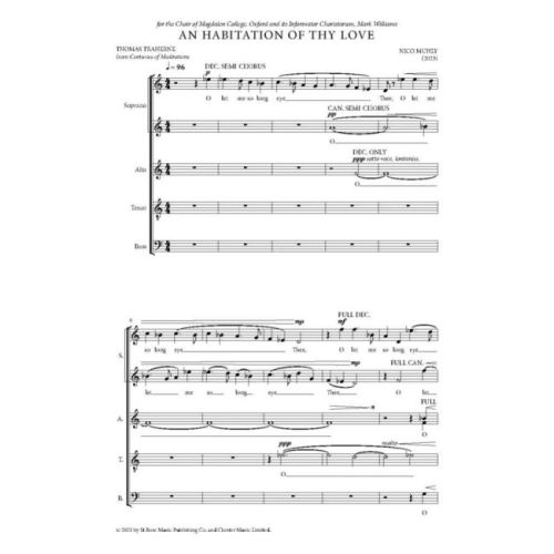 Muhly, Nico - An Habitation of Thy Love
