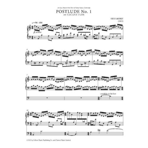 Muhly, Nico - Postlude No 1 on Cecidit Flos
