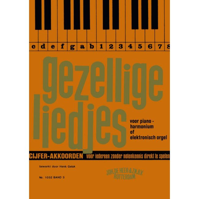 Cijferakkoorden 3 Gezellige Liedjes