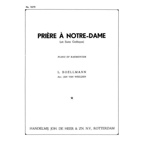 Boëllmann, Léon - Priere A...