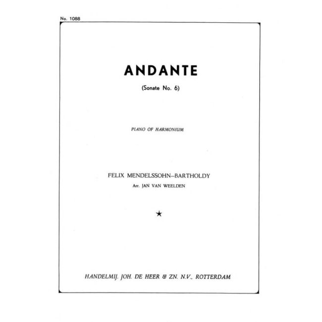 Bartholdy, Felix Mendelssohn - Andante