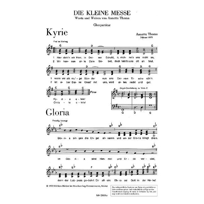 Thoma, Annette - Die Kleine Messe
