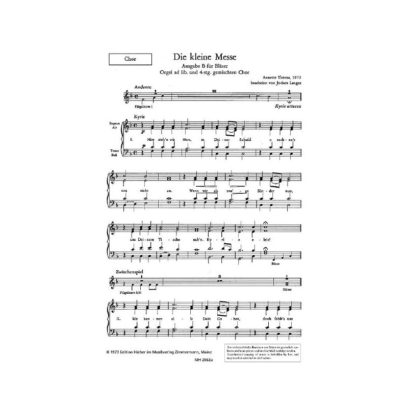 Thoma, Annette - Die Kleine Messe