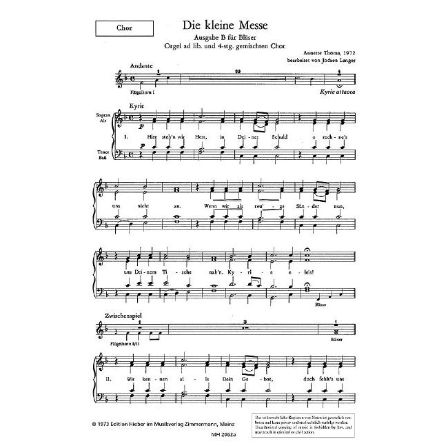 Thoma, Annette - Die Kleine Messe