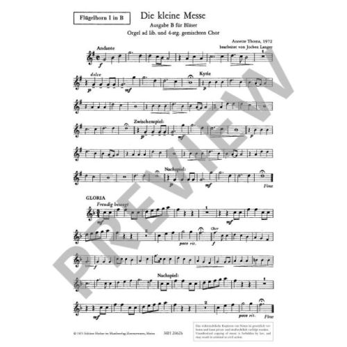 Thoma, Annette - Die Kleine Messe