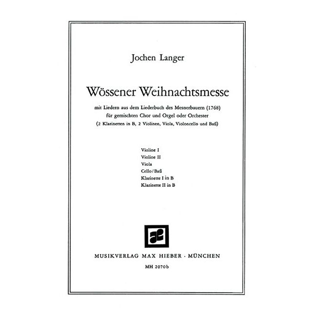 Langer, Jochen - Wössener Weihnachtsmesse (Christmas Mass from Wössen)