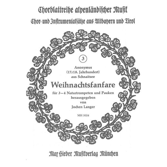 Anonymus aus Schnaitsee (17. oder 18. Jh) - Weihnachtsfanfare 3