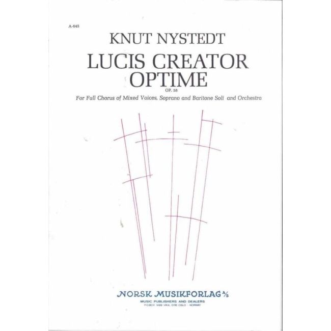Nystedt, Knut - Lucis Creator Optime
