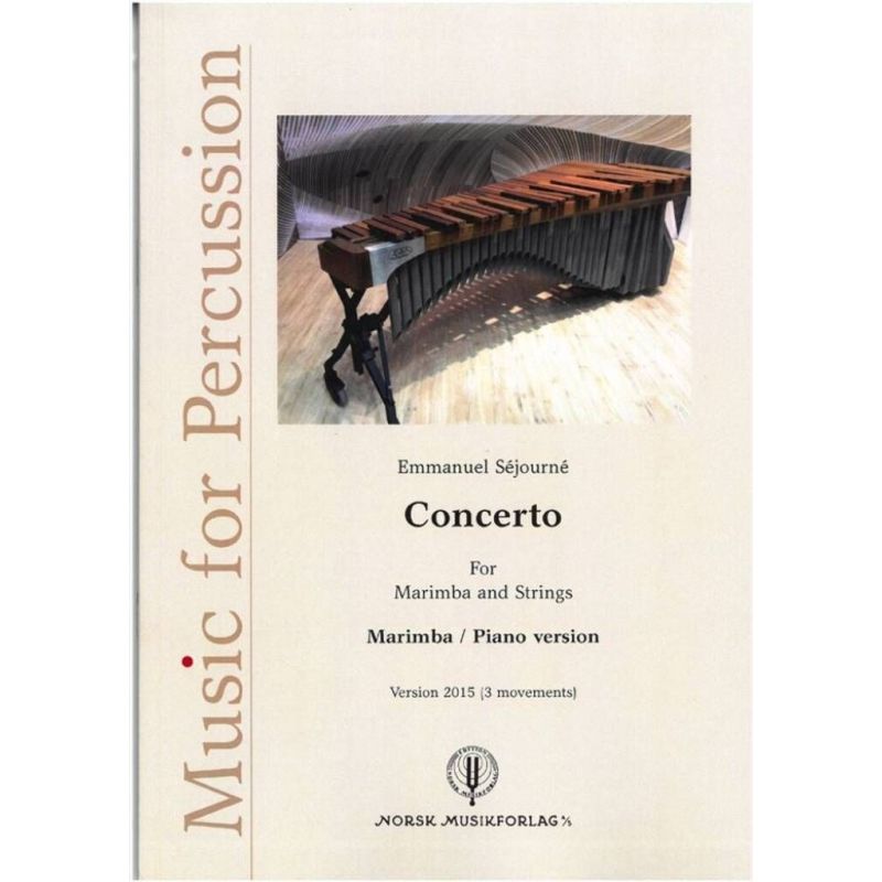 Sejourne, Emmanuel - Concerto For Marimba and Strings