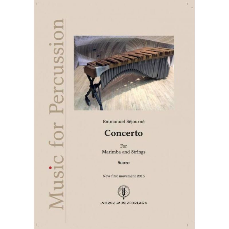 Sejourne, Emmanuel - Concerto For Marimba and Strings