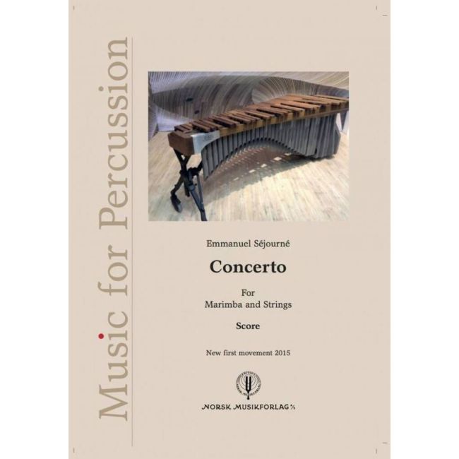 Sejourne, Emmanuel - Concerto For Marimba and Strings
