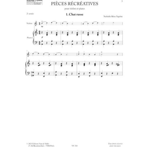 Bera-Tagrine, Nathalie - Pieces Recreatives Vol. 2