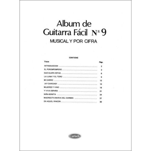 Caballero - Album De Guitarra Facil No 09 Manolo Escobar