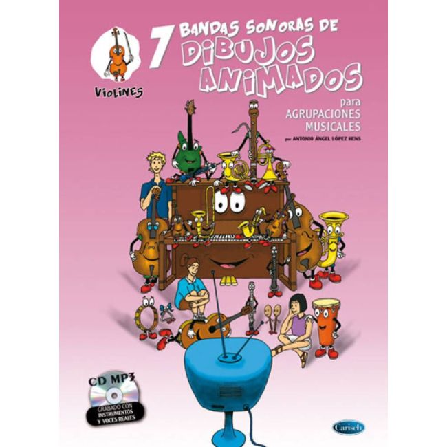 Antonio Angel Lopez Hens - 7 Dibujos Animados - Violines