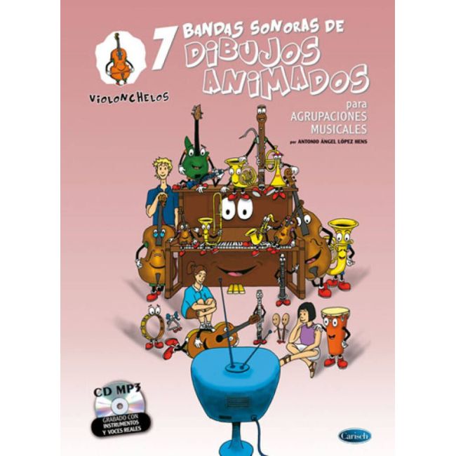 Antonio Angel Lopez Hens - 7 Dibujos Animados - Violonchelos