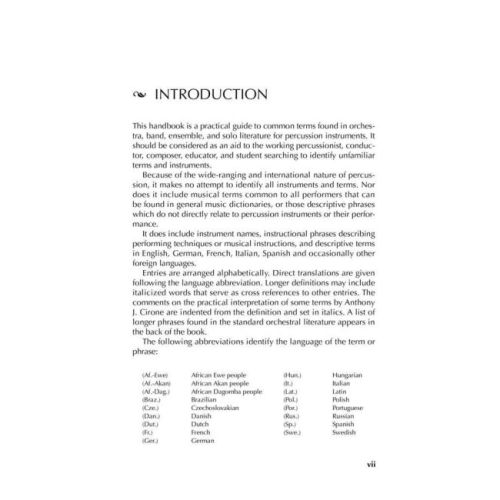Girsberger, Russ - Practical Guide to Percussion Terminology