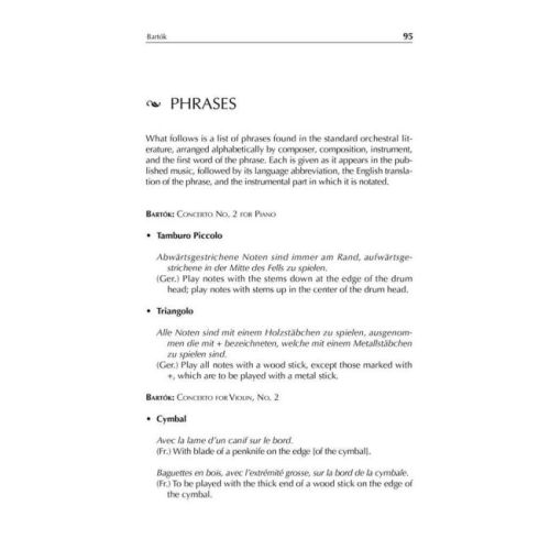 Girsberger, Russ - Practical Guide to Percussion Terminology