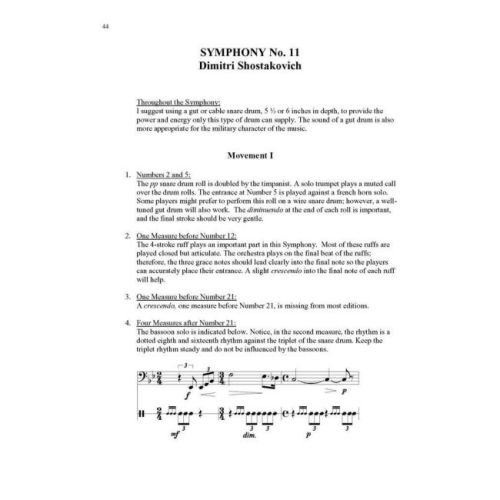 Symphonic Repertoire For Snare Drum