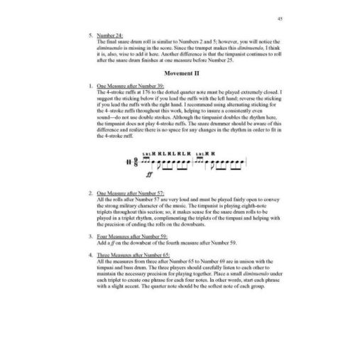 Symphonic Repertoire For Snare Drum