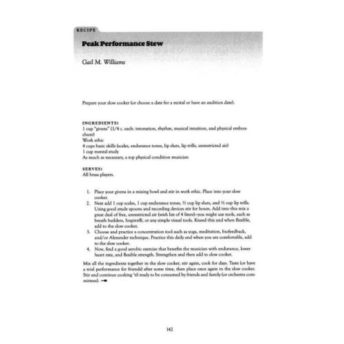The Brass Player'S Cookbook
