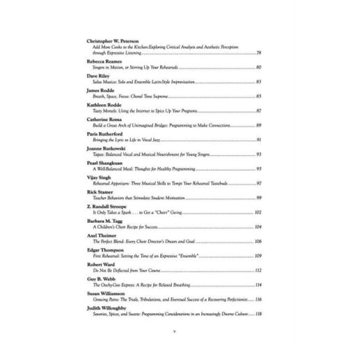 The Choral Director's Cookbook
