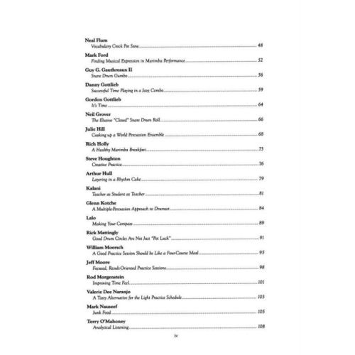 The Drum and Percussion Cookbook