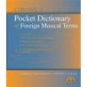 Cirone's Pocket Dictionary of Foreign Musical Term
