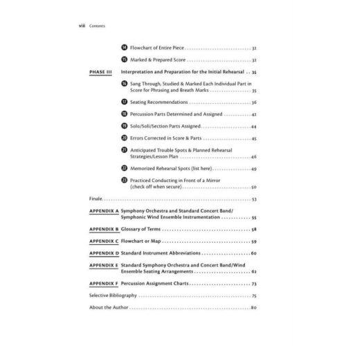 Score and Rehearsal Preparation