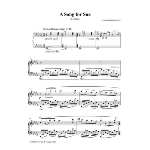 Gregson, Edward - A Song for Sue