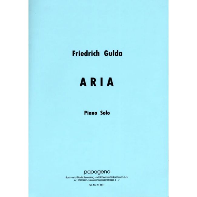 Gulda, Friedrich - Aria Piano Solo