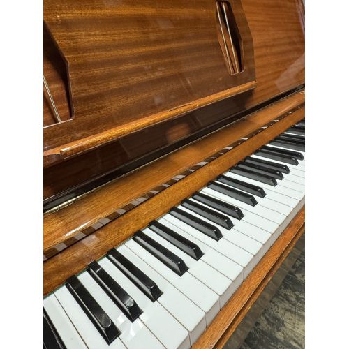 Pre-owned Challen 988 upright piano in mahogany polish