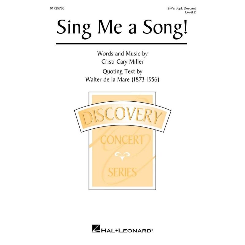 Miller, Cristi Cary - Sing Me a Song!