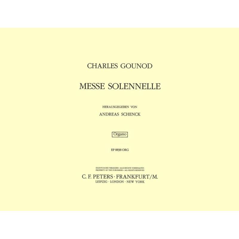 Gounod, Charles - Messe solennelle en l'honneur de Sainte-Cécile