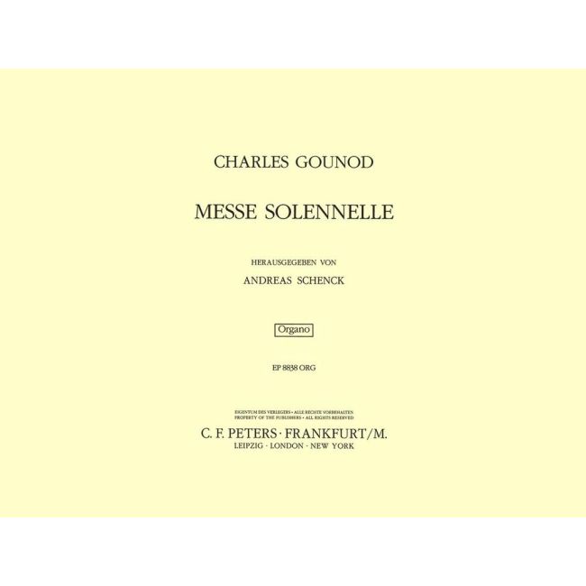 Gounod, Charles - Messe solennelle en l'honneur de Sainte-Cécile