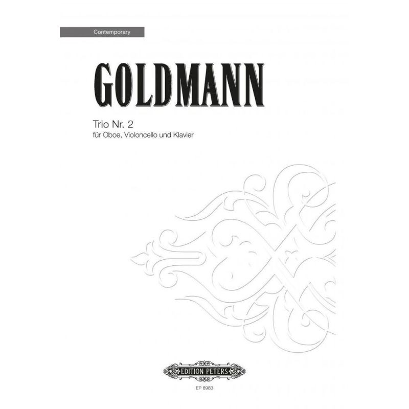 Goldmann, Friedrich - 2nd Trio for Oboe Cello & Piano