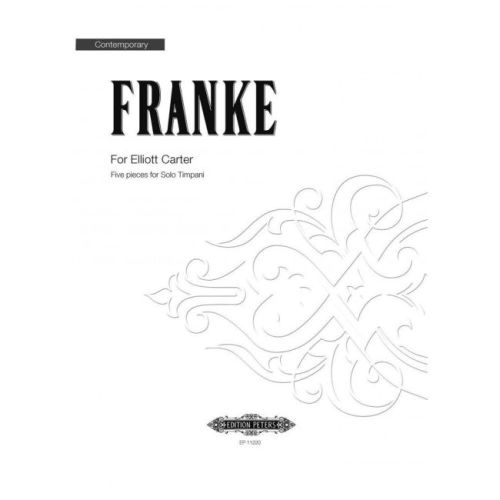 Franke, Bernd - For Elliott...