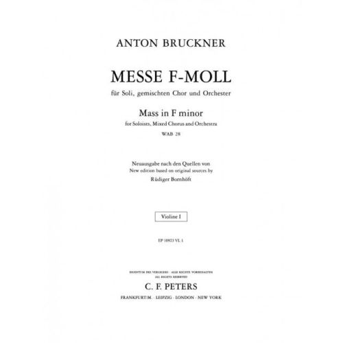 Bruckner, Anton - Mass in F...